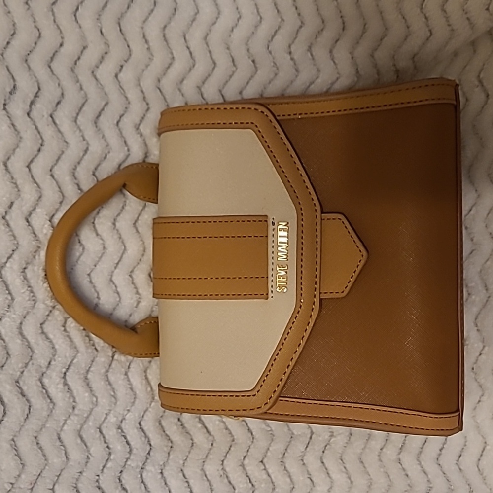 Steve Madden brown and tan bag